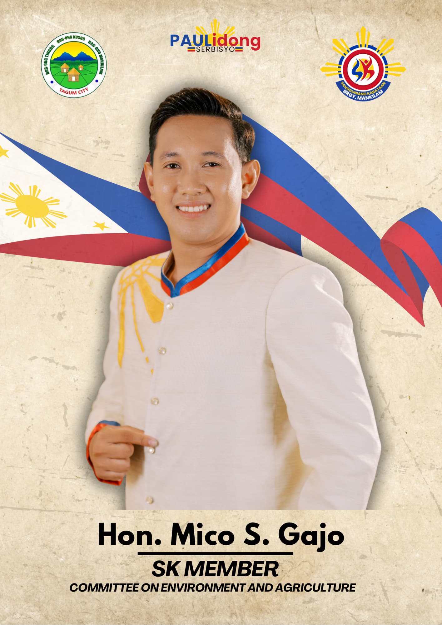 Portrait of Hon. Mico S. Gajo, SK Kagawad